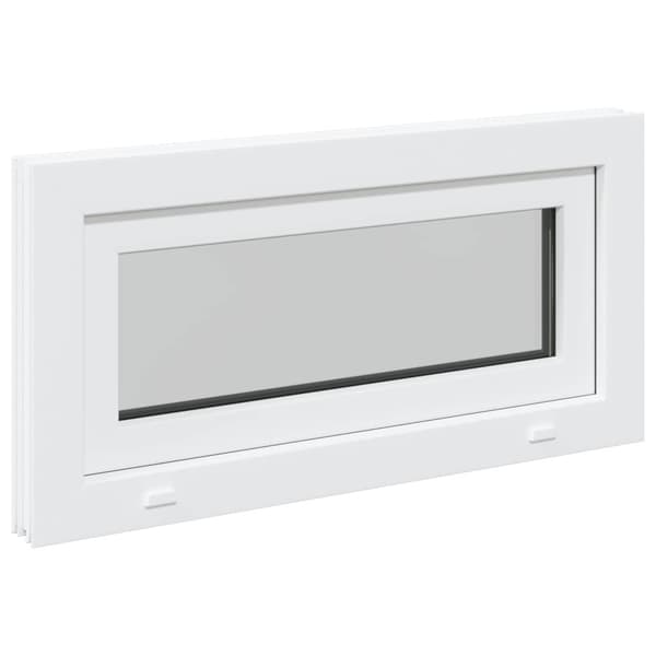 Källarfönster RISOR 80 x 40 cm PVC och glas Vit