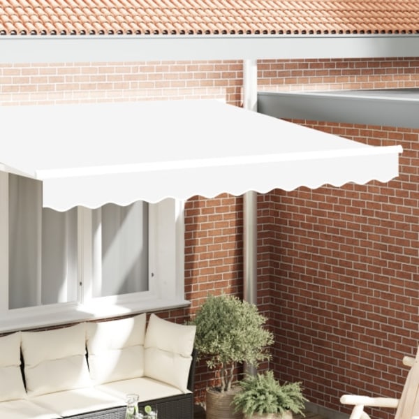 Markisvalance för 2.5 m Ram Vit 2.3x0.2 m