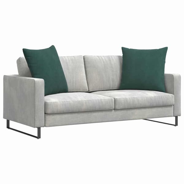 Sofakuddar 2 pcs Mörkgrön 60 x 60 cm Kordread tyg