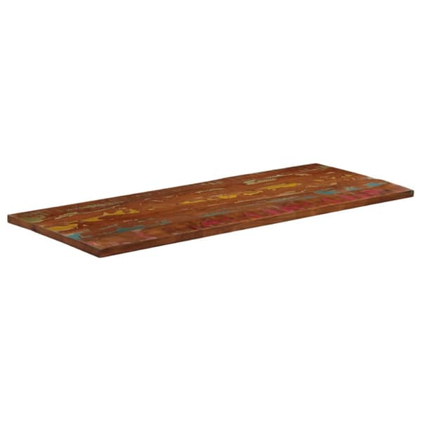 Bordsskiva 140x60x2,5 cm rektangulär massivt återvunnet trä