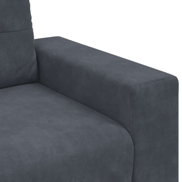 Soffstol mörkgrå 100x78x80 cm sammet