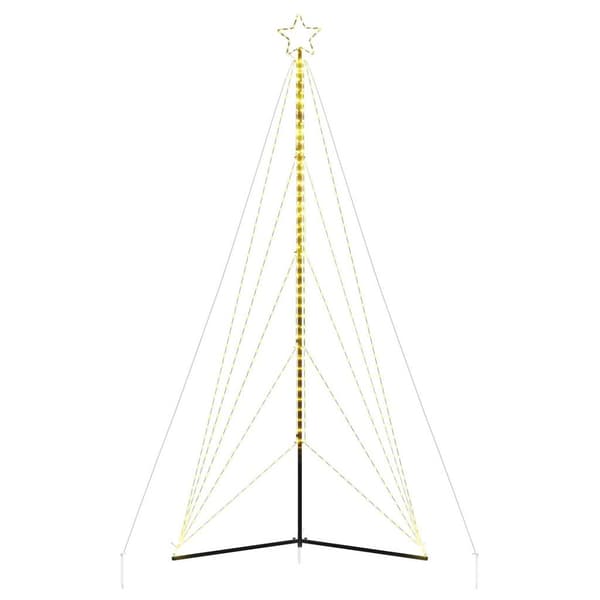 LED julgran 615 LEDs varmvit 404,5 cm