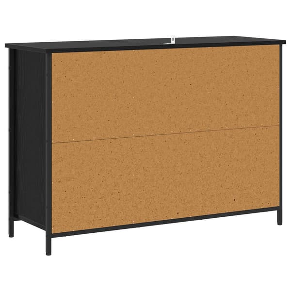 Sideboard Svart ek 100 x 35 x 70 cm Konstruerat trä