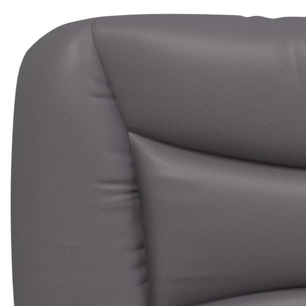 Bed Frame with LED without Mattress "Hvar" Grey 100x200 cm