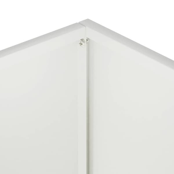 Trädgårdsplanterare Vit 30 x 30 x 50 cm Kallvalsat stål