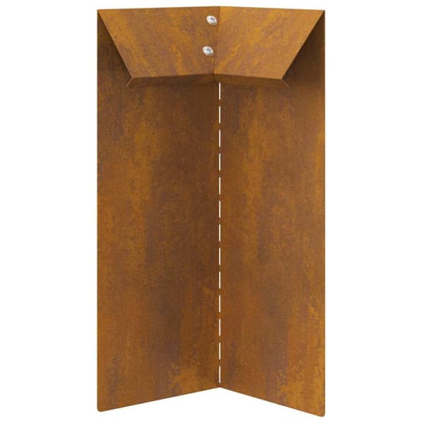Snigelfence Rostig 10 x 10 x 25 cm Väderbeständig stål