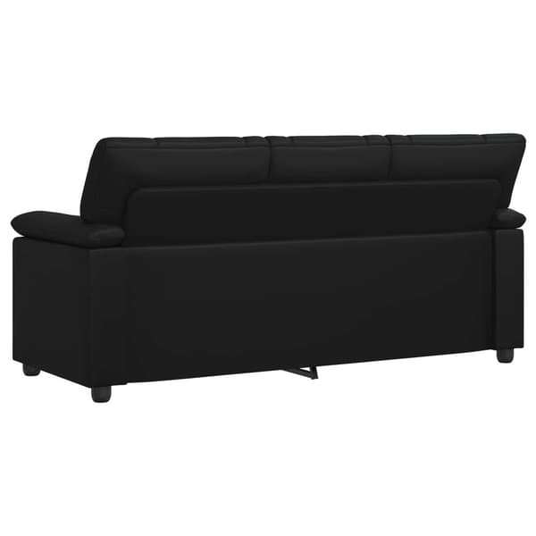 Soffa Svart 191 x 85 x 93 cm Konstläder