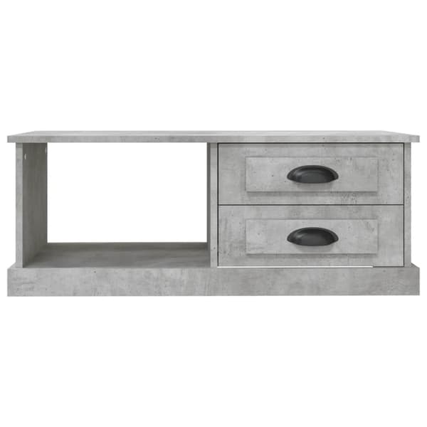 Soffbord betonggrå 90x50x35 cm konstruerat trä