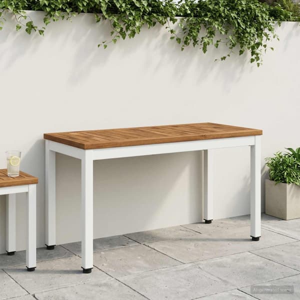 Trädgårdsbänk 80,5 x 35 x 45 cm Massivt Akaciaträ Rektangulär