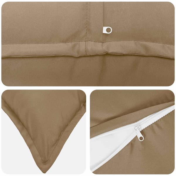 Kudde med kudde HOUTEN 12 st Taupe Polyester