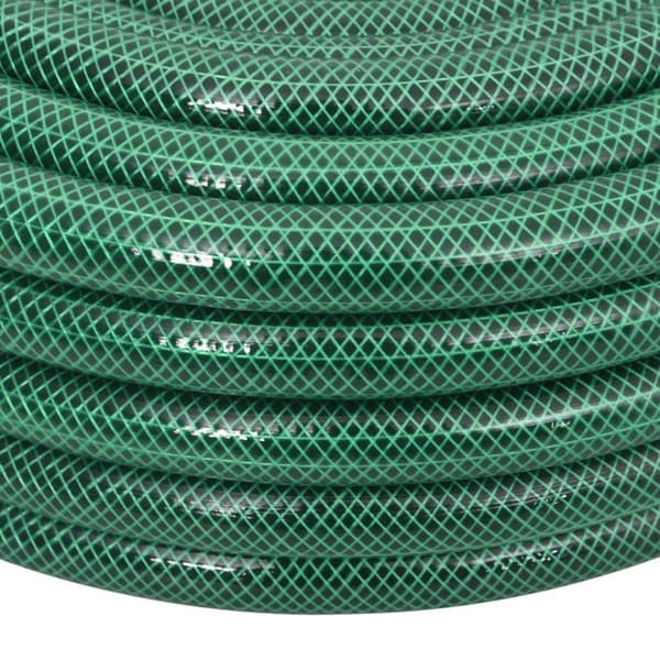 Trädgårdsslang med kopplingar grön 0,75" 20 m PVC