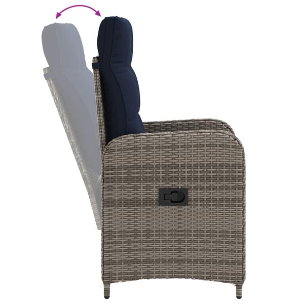 Utomhusmatbord 3 pcs konstrotting