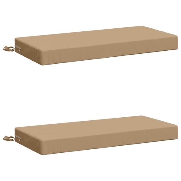 2-delade Bänk Kuddar SOEST 2 st 100% Polyester Sand