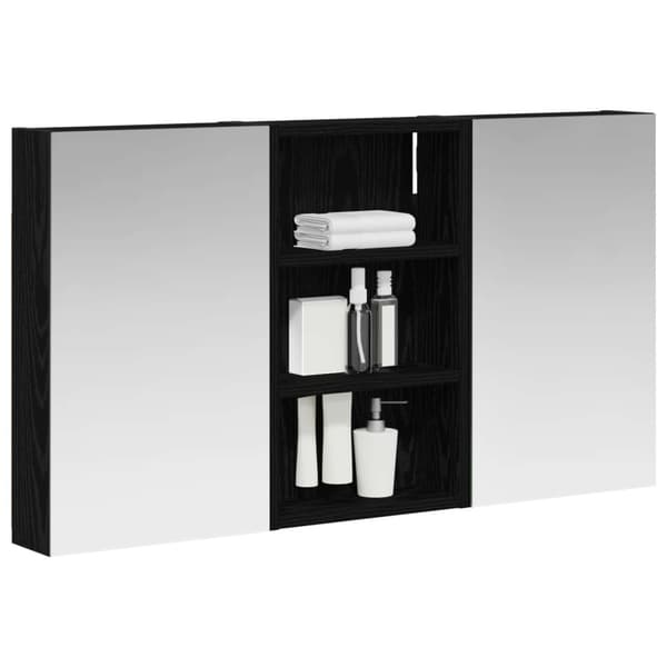 Badrumsskåpsset 3 st 90 x 10,5 x 50 cm Konstruerat trä