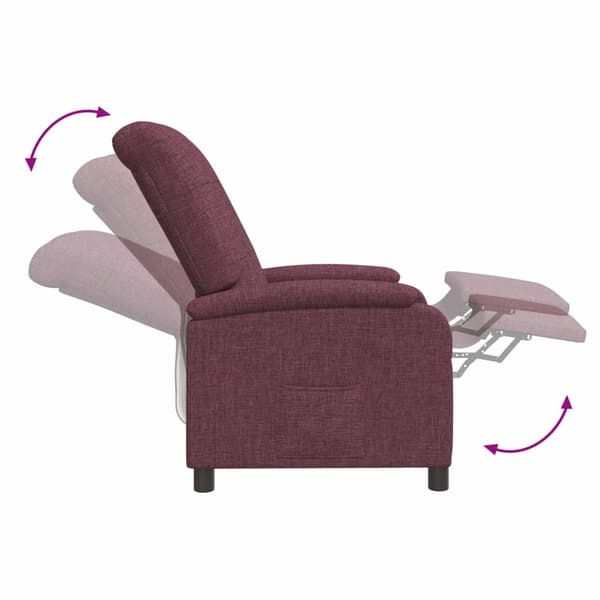 Massagefåtölj Lila Tyg