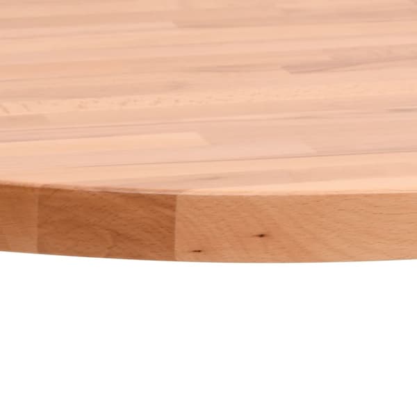 Bordsskiva Ø90x1,5 cm rund massivt bokträ