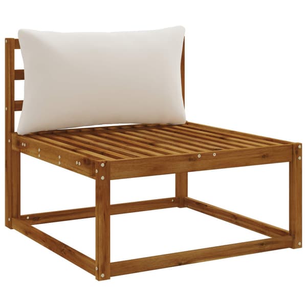1-delad ryggkudde PUTTEN 100% Polyester Vit 80 x 40 x 15 cm