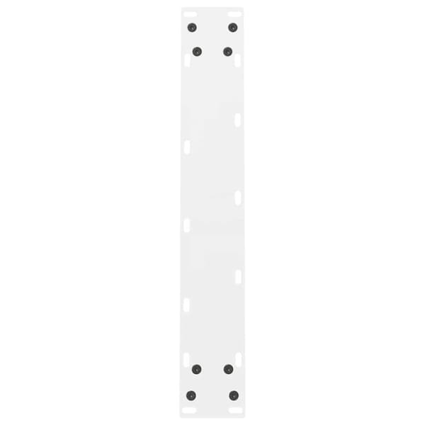 Matbordsben vita 2 st 50x(72-73) cm stål