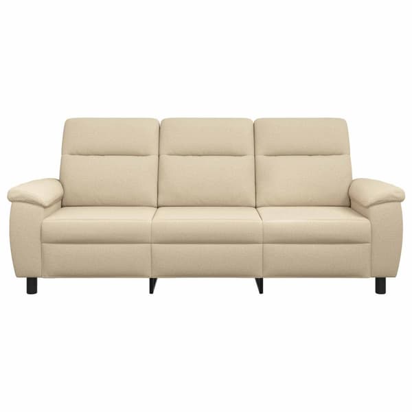 Soffa Gräddvit 214 x 90 x 95 cm Tyg