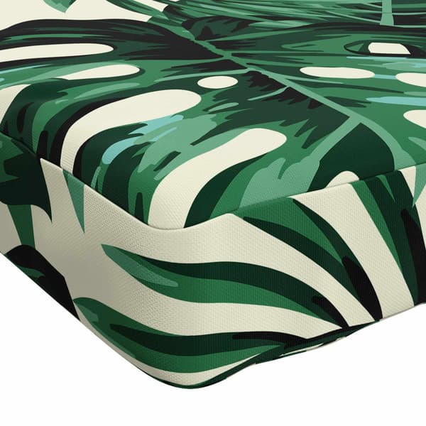 Bänk kudde SOEST 100% Polyester Bladmönster 140 x 40 x 5 cm