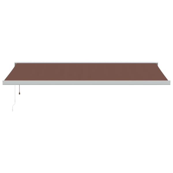 Markis automatiskt infällbar 500x300 cm brun