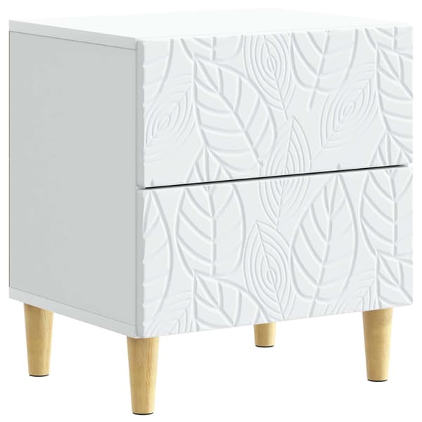 Sängbord Vit 43 x 34,5 x 48 cm Konstruerat trä
