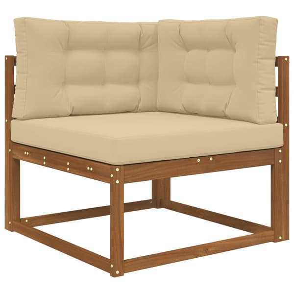Utomhus Soffa Kudde 3 pcs Beige Polyester