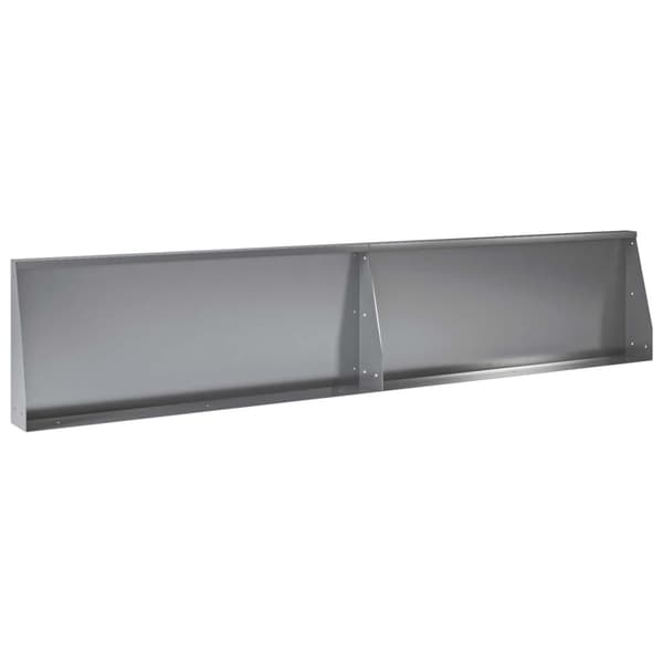 Stödvägg 8 st 300 x 100 x 50 cm Galvaniserat stål Silver