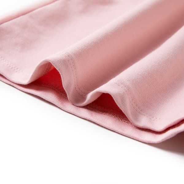 Barnklänning med dragsko ljus rosa 104