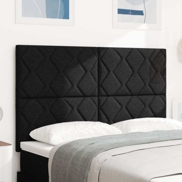 Sänggavel Diamond Blocks Design Svart 140 cm Tyggavel