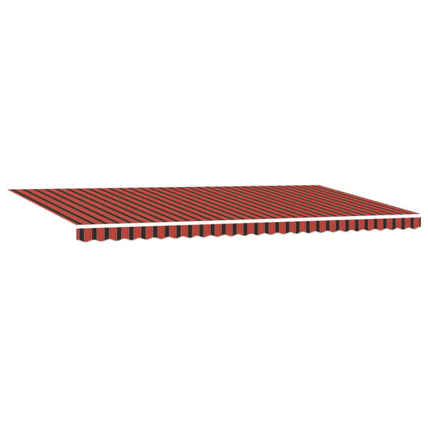 Utfällbar markis Orange och Brunt 600 × 300 cm