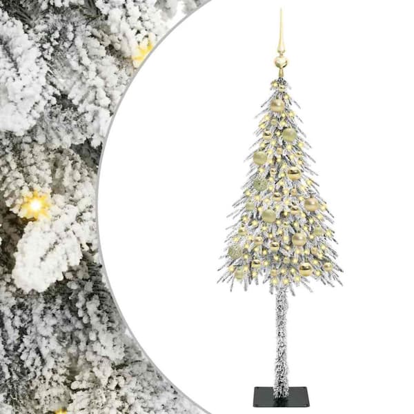Julgran med 150 LED-lampor med stativ Vit 120 cm PE och Stål
