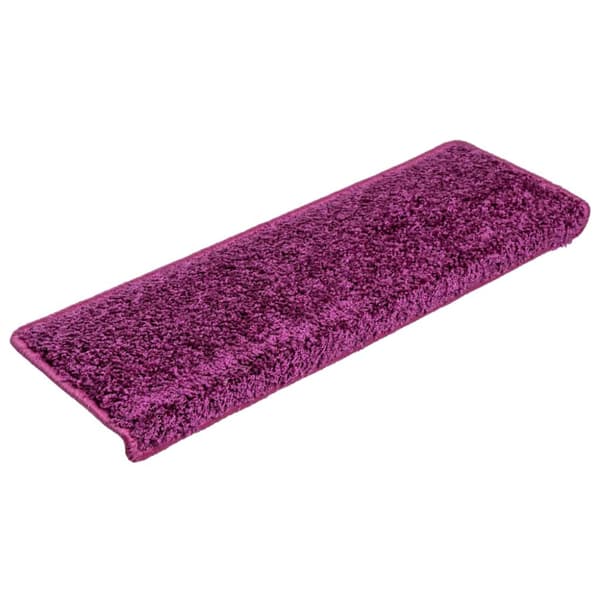 Trappmattor 30 st 65x21x4 cm violett rektangulär kant