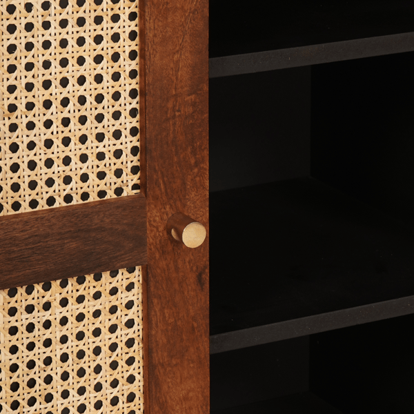 Sideboard Brun 90 x 33,5 x 75 cm Massivt mangoträ