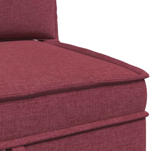 Möbelset för vardagsrummet med kudde 4 pcs Vinröd Tyg