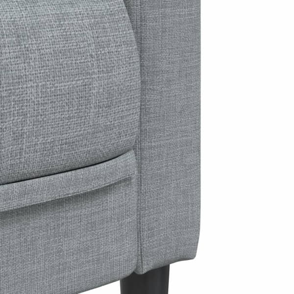 Soffa 3-sits ljusgrå tyg