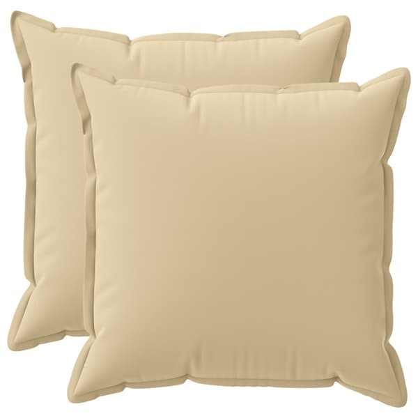 Kuddöverdrag 2 st HOUTEN Beige 60 x 60 cm Polyester