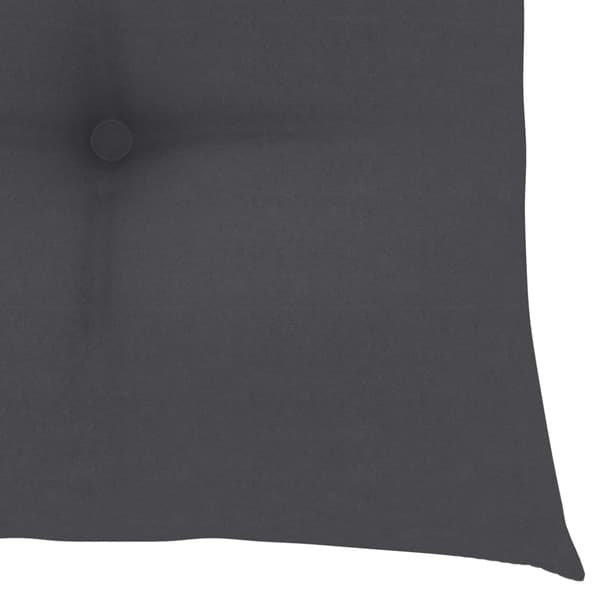 Trädgårdsstolar med antracit dynor 4 st massiv teak