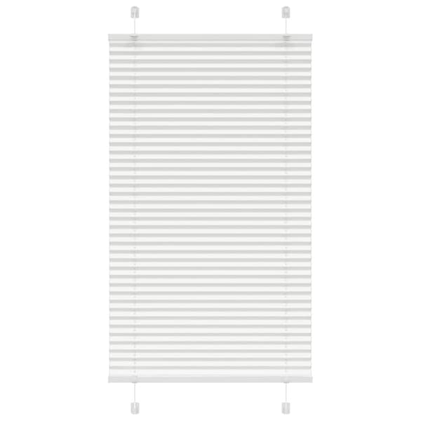 Plisserad persienn vit 80x100 cm tyg bredd 79,4 cm polyester