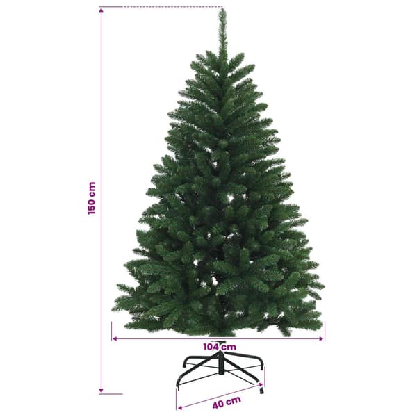 Plast Hingad Julgran 150 cm 150 LED-lampor Varmvit