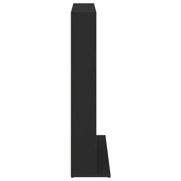 CD Skåp Svart ek 96 x 23,5 x 97,5 cm Konstruerat trä