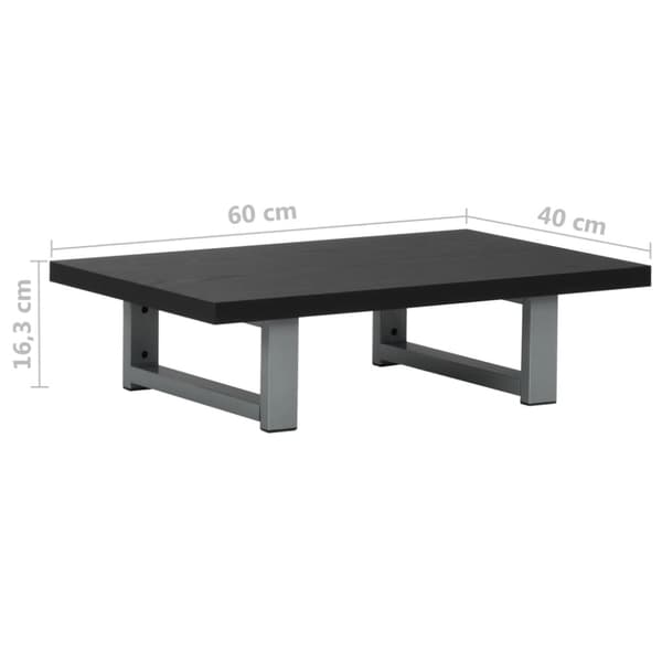 Badrumsmöbler svart 60x40x16,3 cm