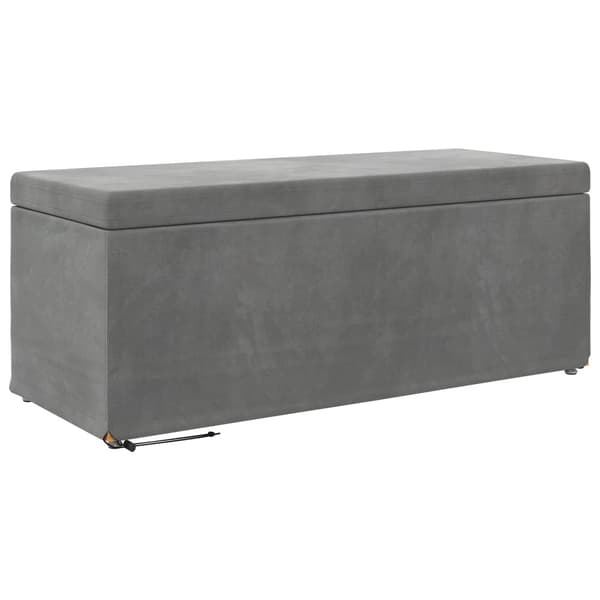 Pall Mörkgrå 101 x 41 x 40 cm Sammet och konstruerat trä