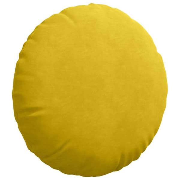 Sittkuddar 2 pcs Gul Ø50 x 19 cm Sammet
