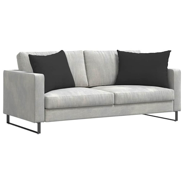 Sofakuddar 2 pcs Svart 70 x 50 cm tyg