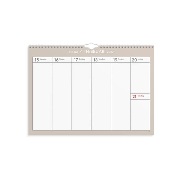 Väggkalender Veckoplan 26/27