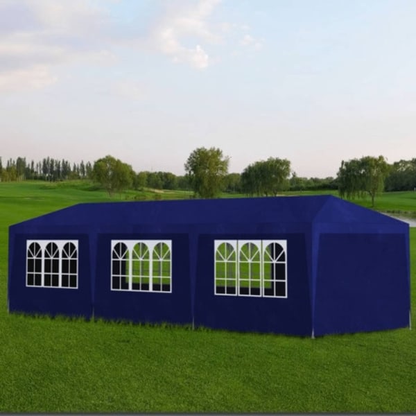 Partytält 3x9 m blå
