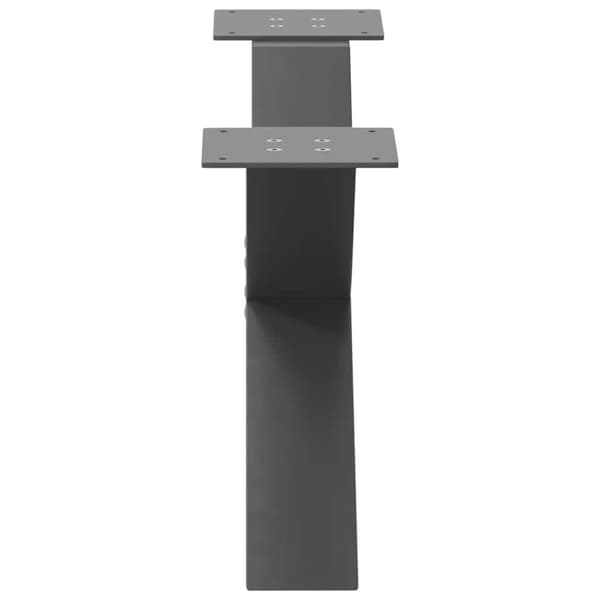 Soffbordsben X-formade 2 st antracit 70x(30-31) cm stål