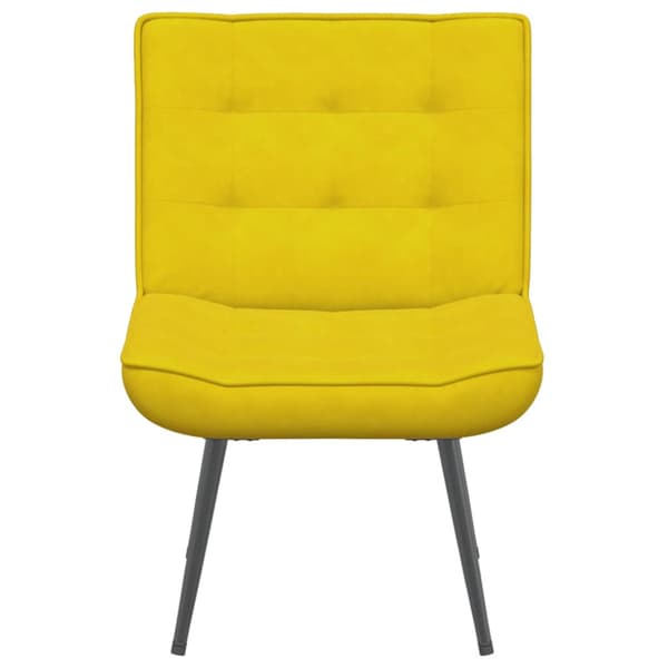 Vilstol gul 64x74x84 cm sammet