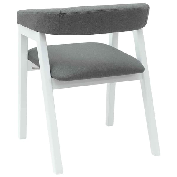 Matstolar 2 pcs Vit 54 x 57 x 73 cm Massiv Gummiträ
